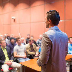 Image showing Speaker at Business Conference and Presentation.