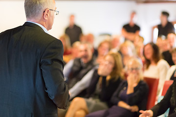 Image showing Speaker at Business Conference and Presentation.