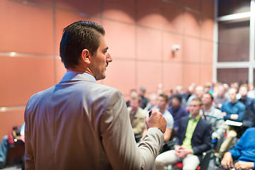 Image showing Speaker at Business Conference and Presentation.