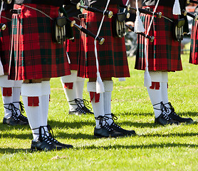 Image showing Scottish kilts