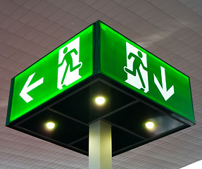 Image showing Emergency exit sign