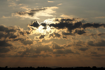 Image showing Sunset Sky Background