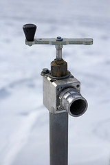 Image showing Faucet control water flow on a white background