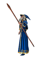 Image showing Fantasy Wizard on White