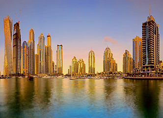Image showing Dubai Marina Skyline