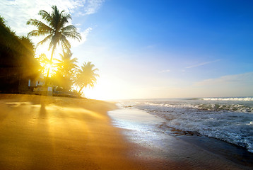 Image showing Beach near the ocean