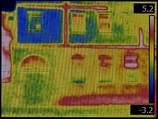 Image showing Facade Thermal Image