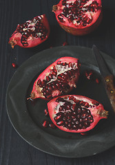 Image showing Fresh pomegranate fruit