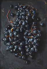 Image showing ripe dark grapes