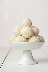 Image showing Coconut snowball truffles