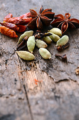 Image showing Herbs and spices selection