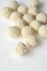 Image showing Coconut snowball truffles