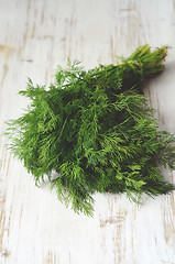 Image showing bunch of fresh  dill 