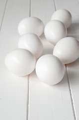 Image showing Fresh White Eggs