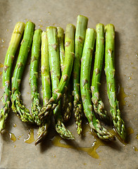 Image showing Oven roasted asparagus