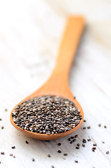 Image showing raw organic chia seeds