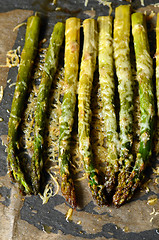 Image showing Oven roasted asparagus