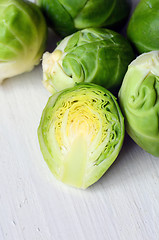 Image showing Fresh brussel sprouts