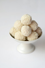 Image showing Coconut snowball truffles