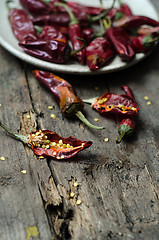 Image showing dried chili peppers