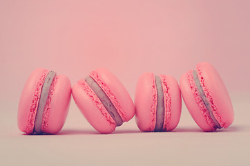 Image showing traditional french macarons 