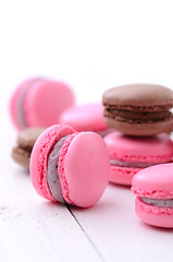 Image showing traditional french macarons 