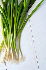 Image showing  bunch of green onions 