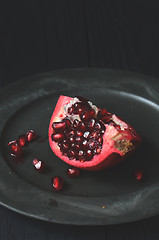 Image showing Fresh pomegranate fruit