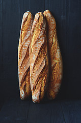 Image showing Fresh crispy baguette