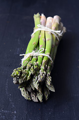 Image showing  Fresh green asparagus