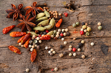 Image showing Herbs and spices selection