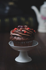 Image showing Homemade Chocolate Cupcake 