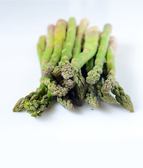 Image showing  Fresh green asparagus