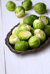 Image showing Fresh brussel sprouts