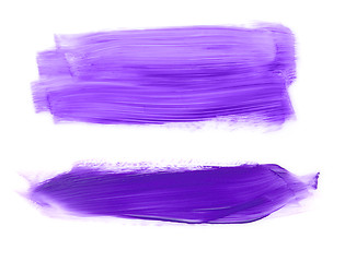 Image showing Purple paint strokes