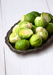 Image showing Fresh brussel sprouts