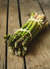 Image showing  Fresh green asparagus