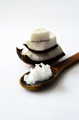 Image showing Coconut with coconut oil