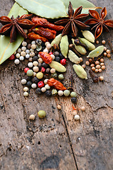 Image showing Herbs and spices selection