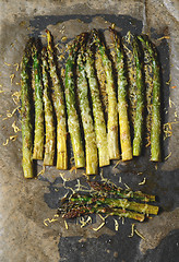 Image showing Oven roasted asparagus