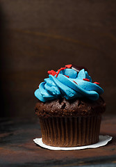 Image showing  Cupcake with Mini-Hearts 