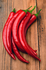 Image showing Red hot chili peppers