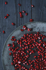 Image showing  Fresh pomegranate seeds