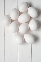 Image showing Fresh White Eggs