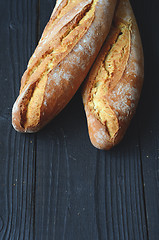 Image showing Fresh crispy baguette