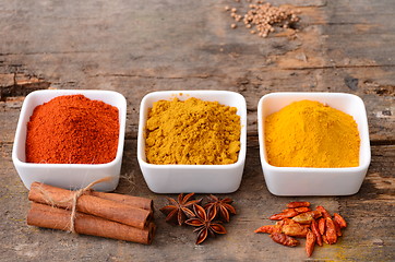 Image showing Herbs and spices selection