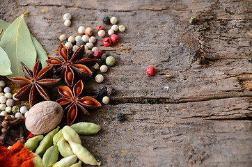 Image showing Herbs and spices selection