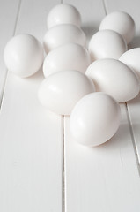 Image showing Fresh White Eggs