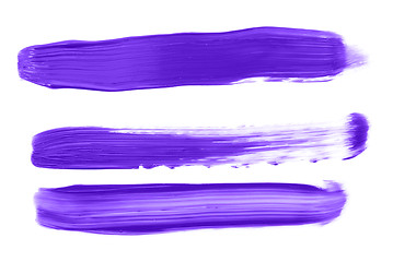 Image showing Purple paint strokes