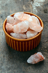 Image showing Himalayan pink crystal salt